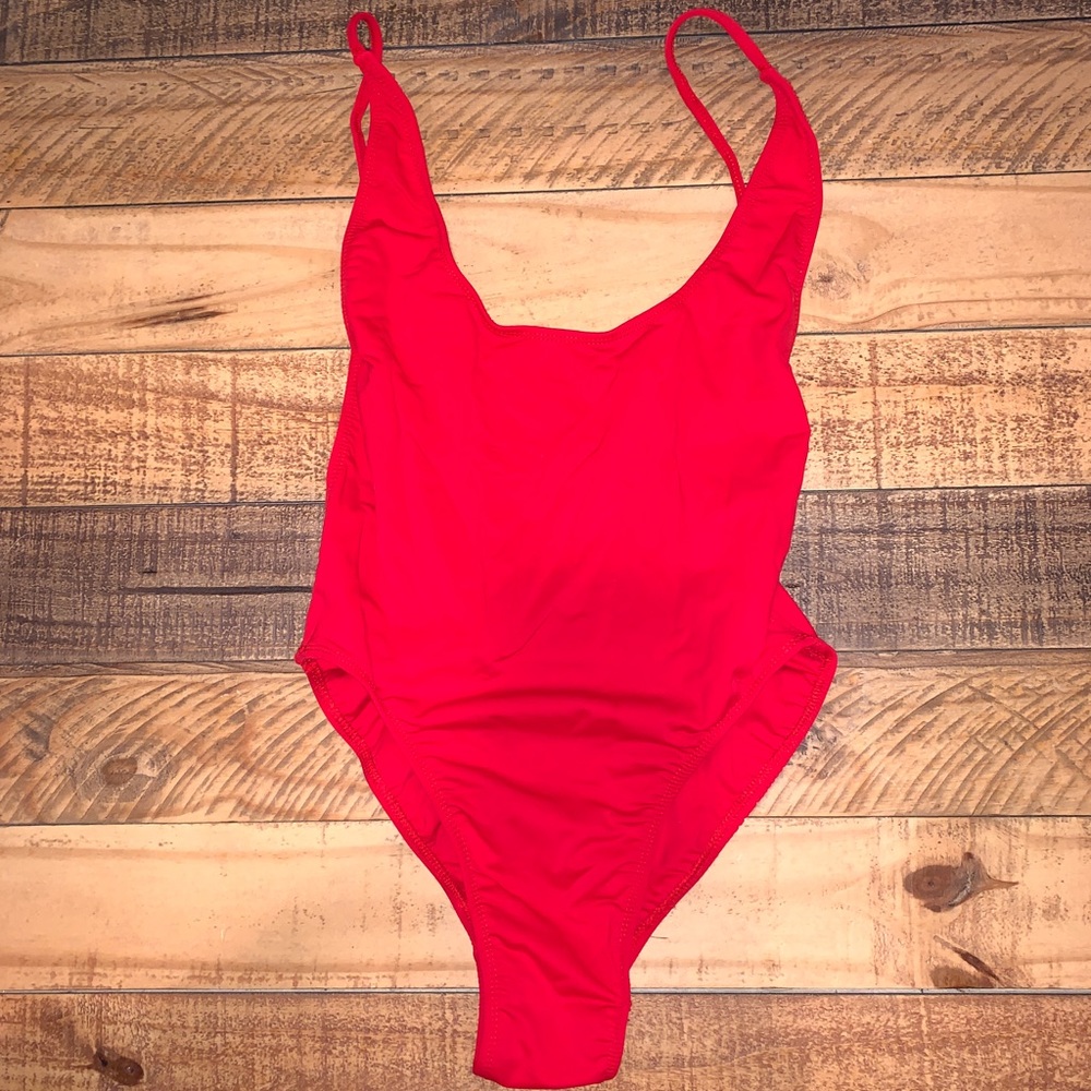 PEPPERMAYO classic red one piece swimsuit